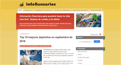 Desktop Screenshot of infobancarios.es
